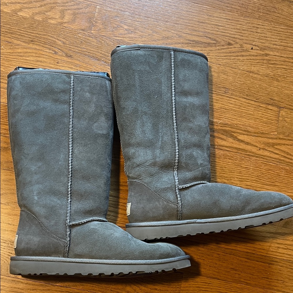 UGG Charcoal Suede Boots